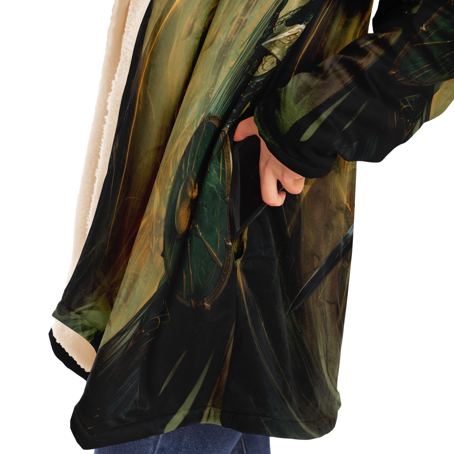 Elite Elven Guardian Microfleece Cloak