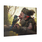 "Feathered Jester"  Canvas Stretched, 0.75" - Print