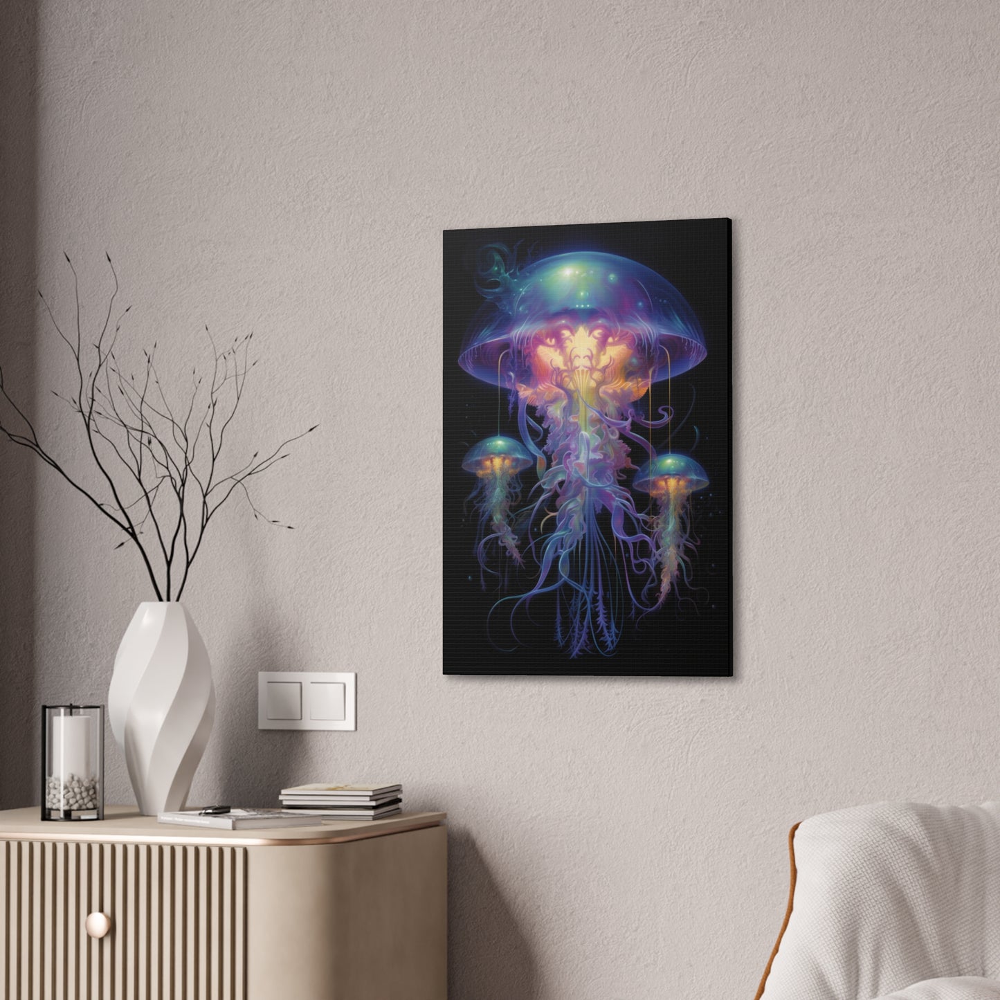 "Space Jellyfish 1" Canvas Stretched, 0.75" - Print