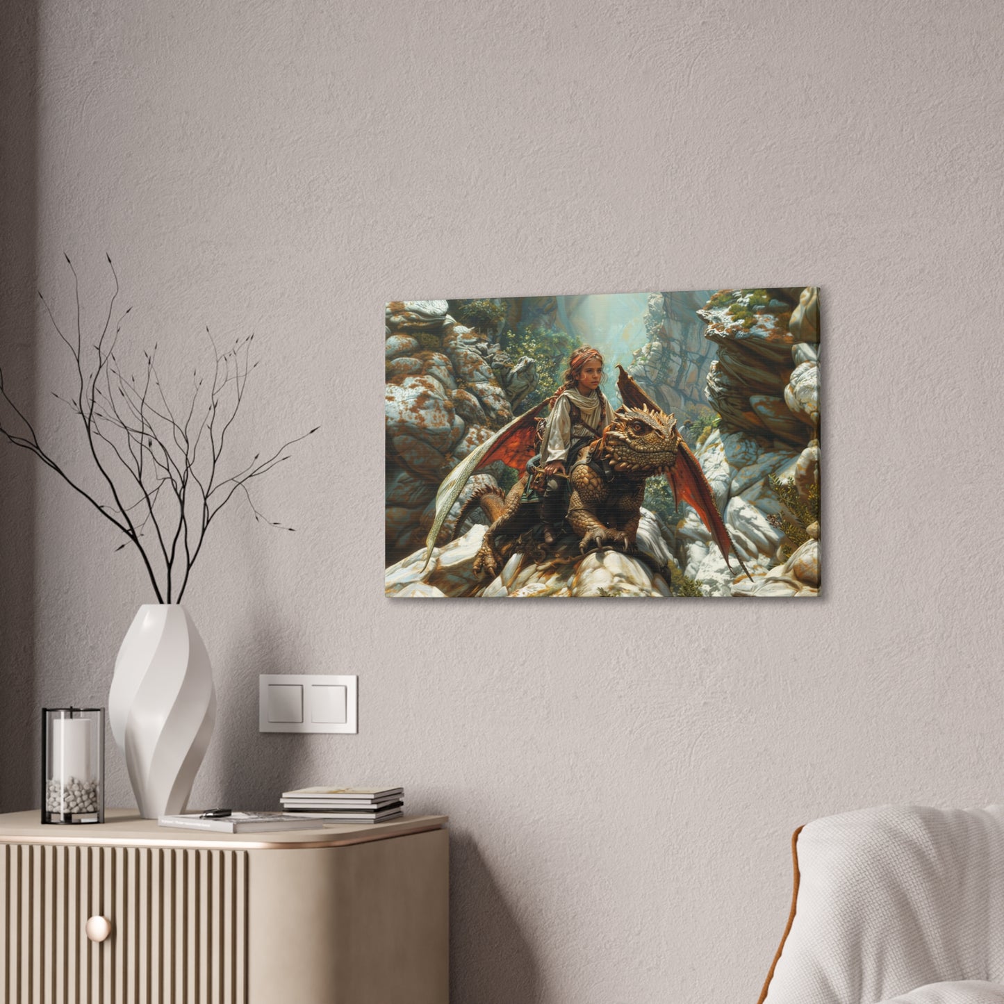 "The Dragon's Apprentice"  Canvas Stretched, 0.75" - Print