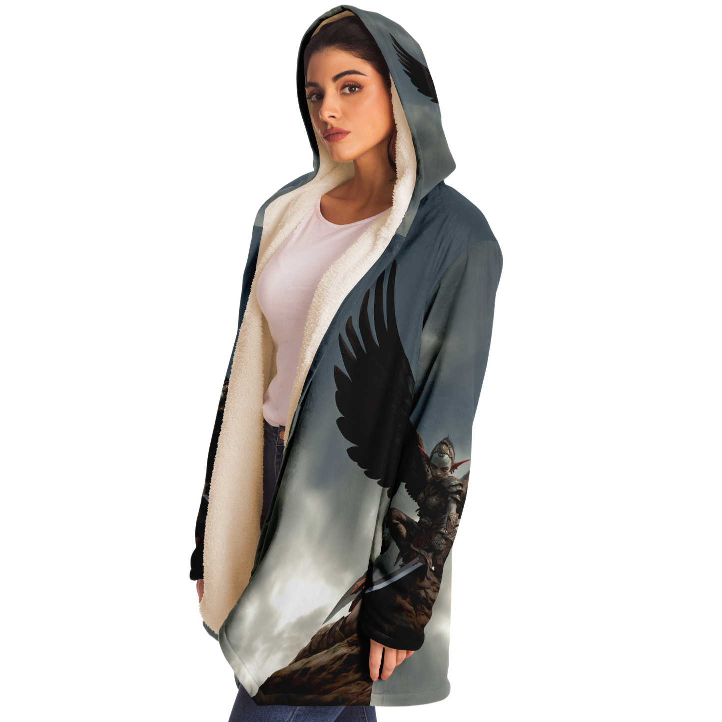 Goblin Harpy Queens Gaurd Microfleece Cloak