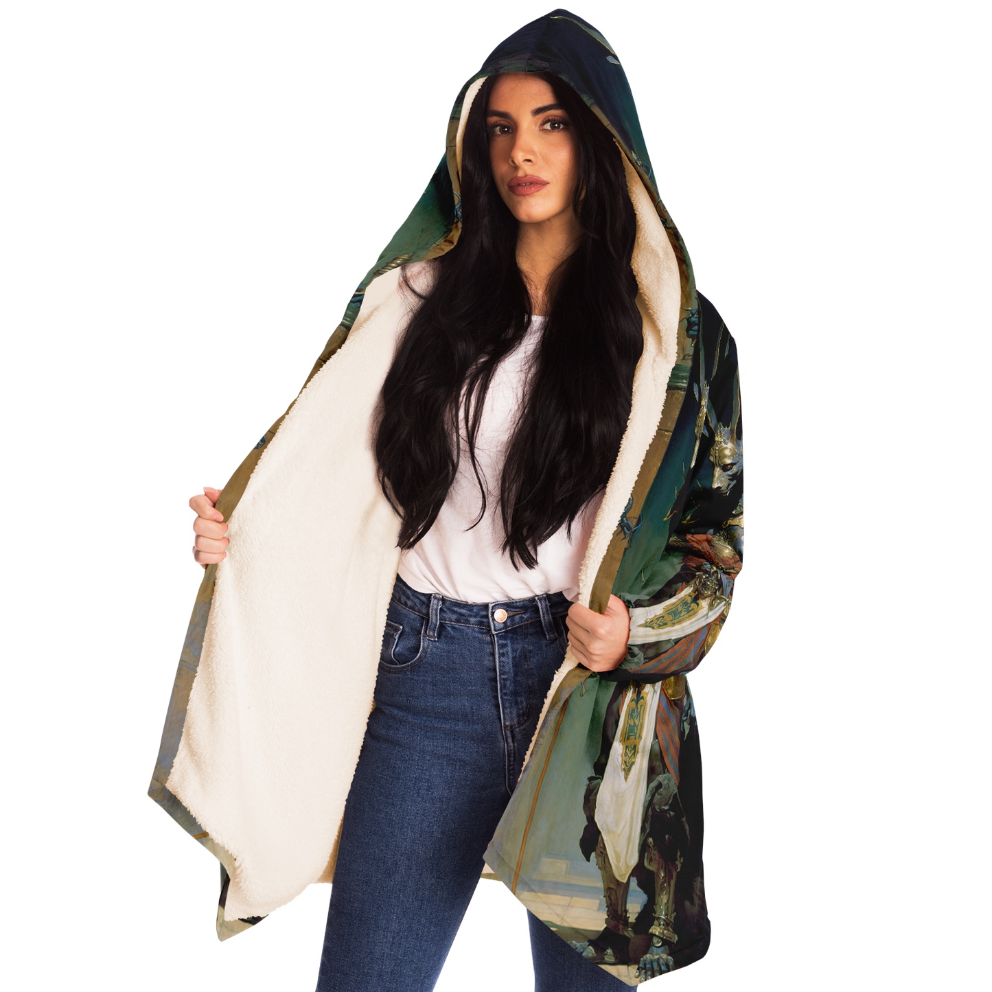 Anubis Guide To The Underworld Microfleece Cloak