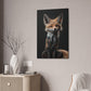 "Mr Sleek Fox" Canvas Stretched, 0.75" - Print