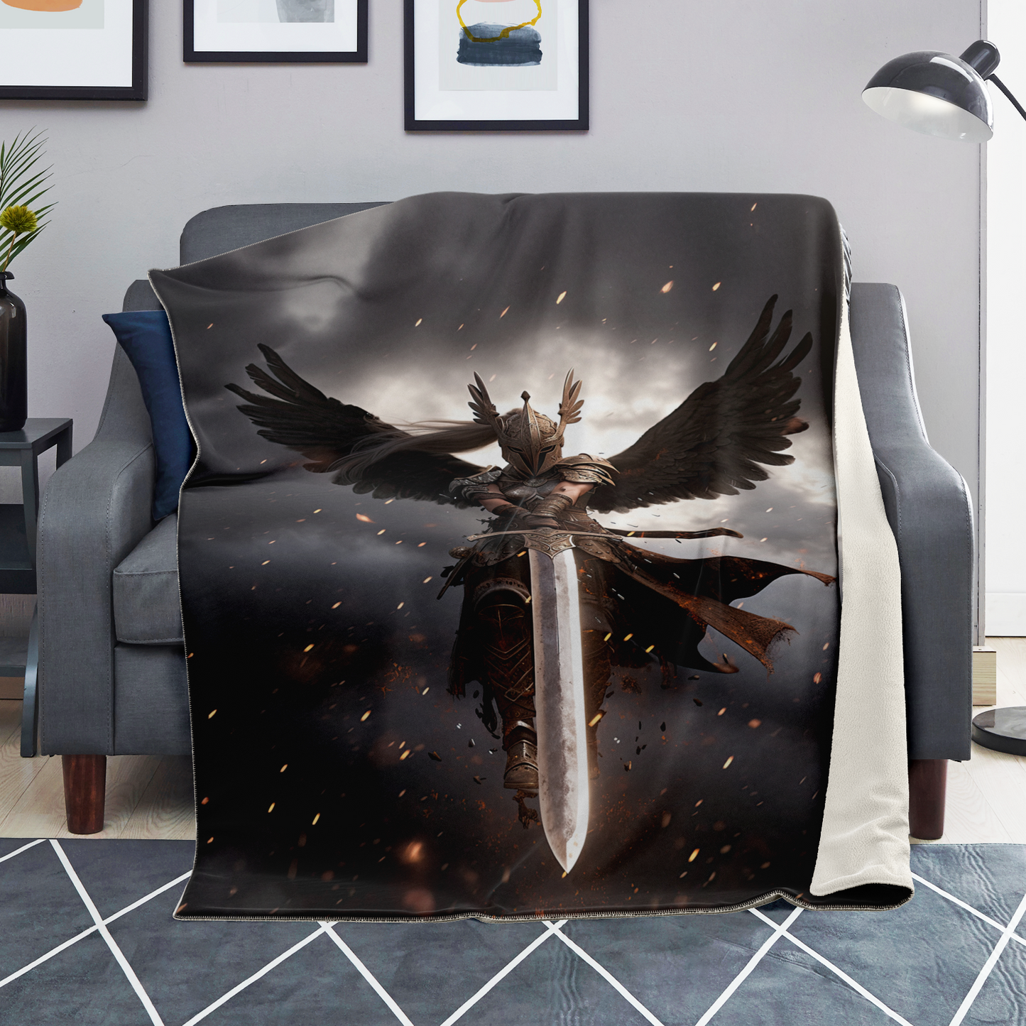 Valkyrie Justice Premium Microfleece Blanket