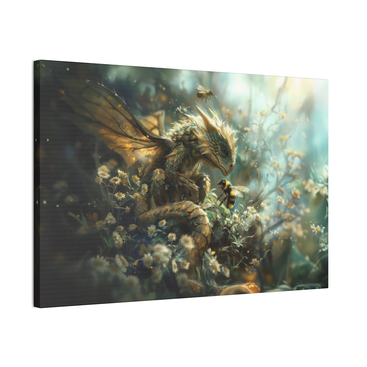 "Bumble Dragon"  Canvas Stretched, 0.75" - Print