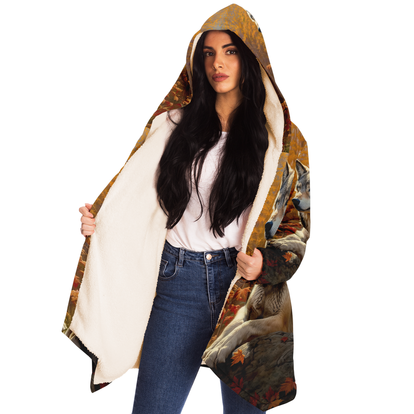 Watcher Wolf Microfleece Cloak