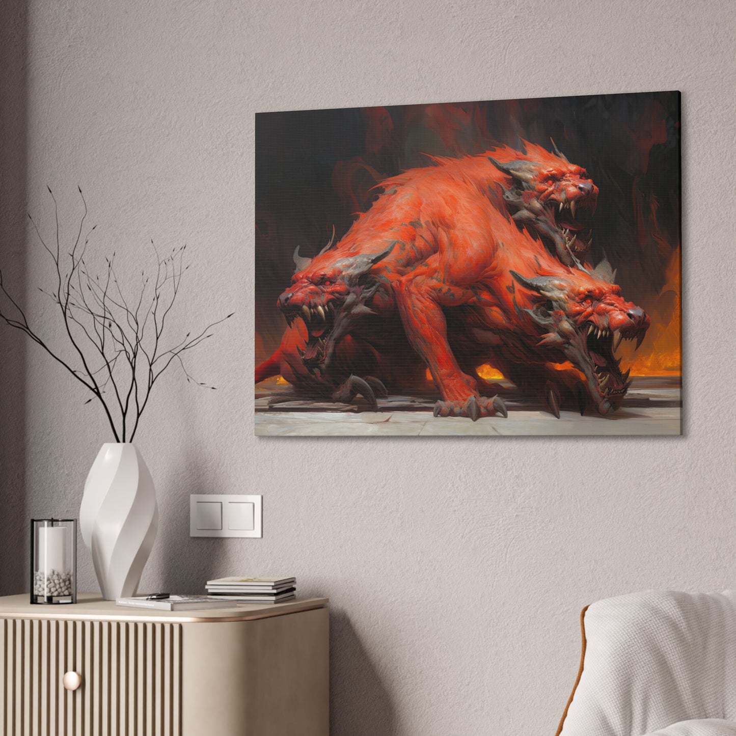 "Hound Of Hades"  Canvas Stretched, 0.75" - Print