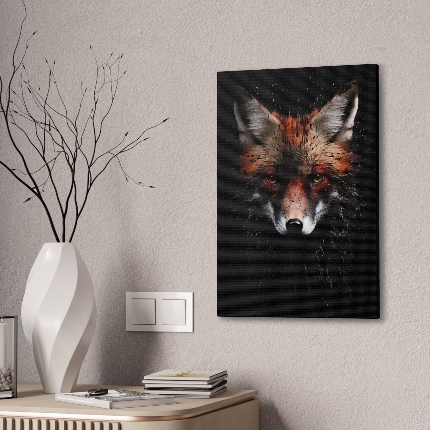 "Fox Burst" Canvas Stretched, 0.75" - Print