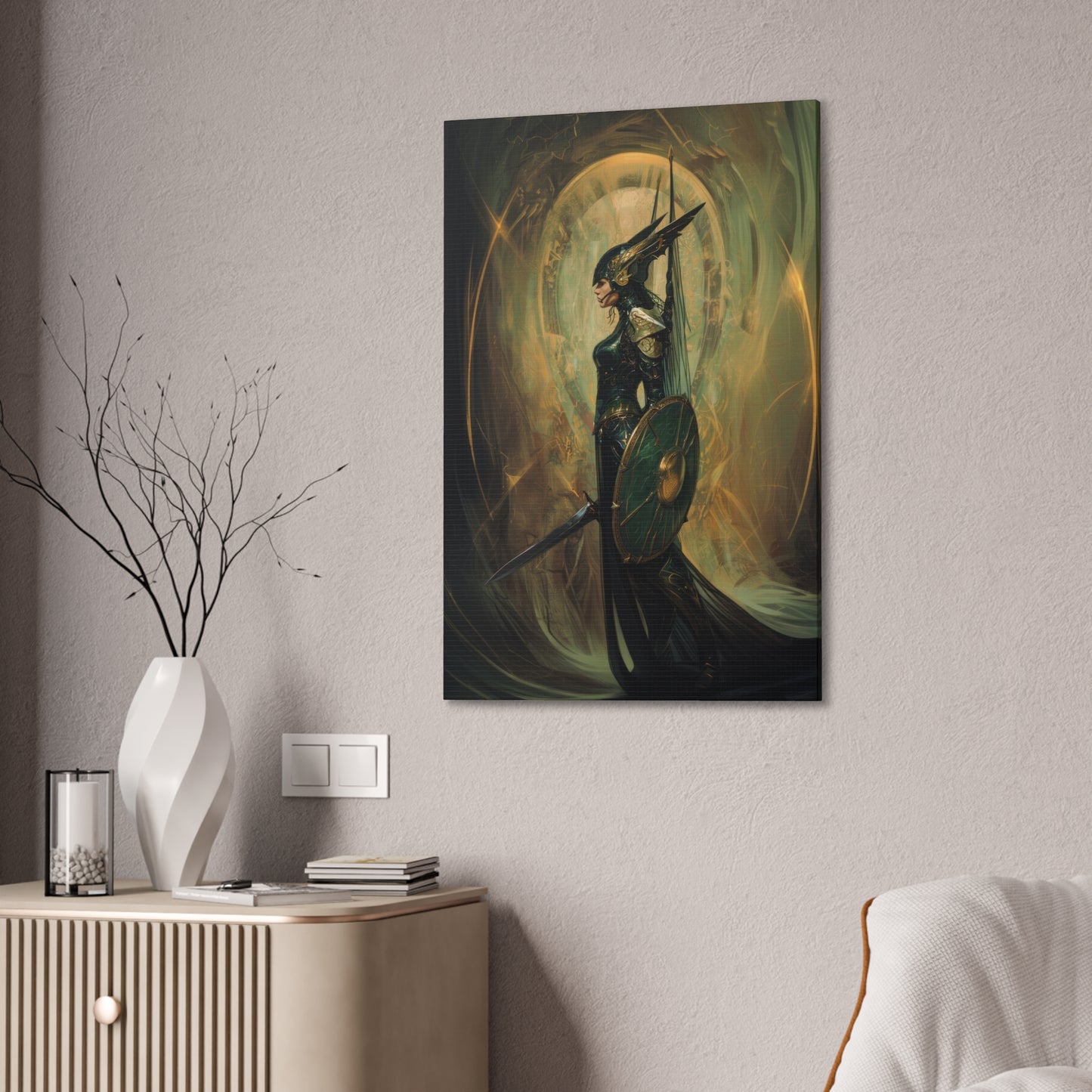 "Elite Elven Guardian" Canvas Stretched, 0.75" - Print