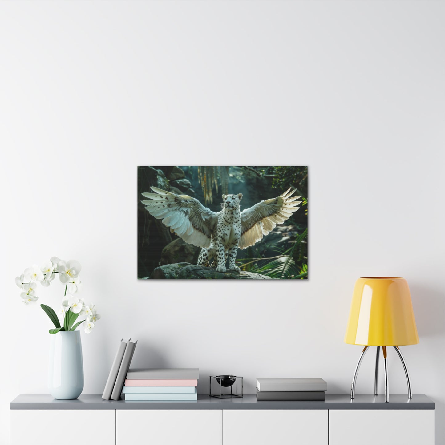 "Winged Panther"  Canvas Stretched, 0.75" - Print