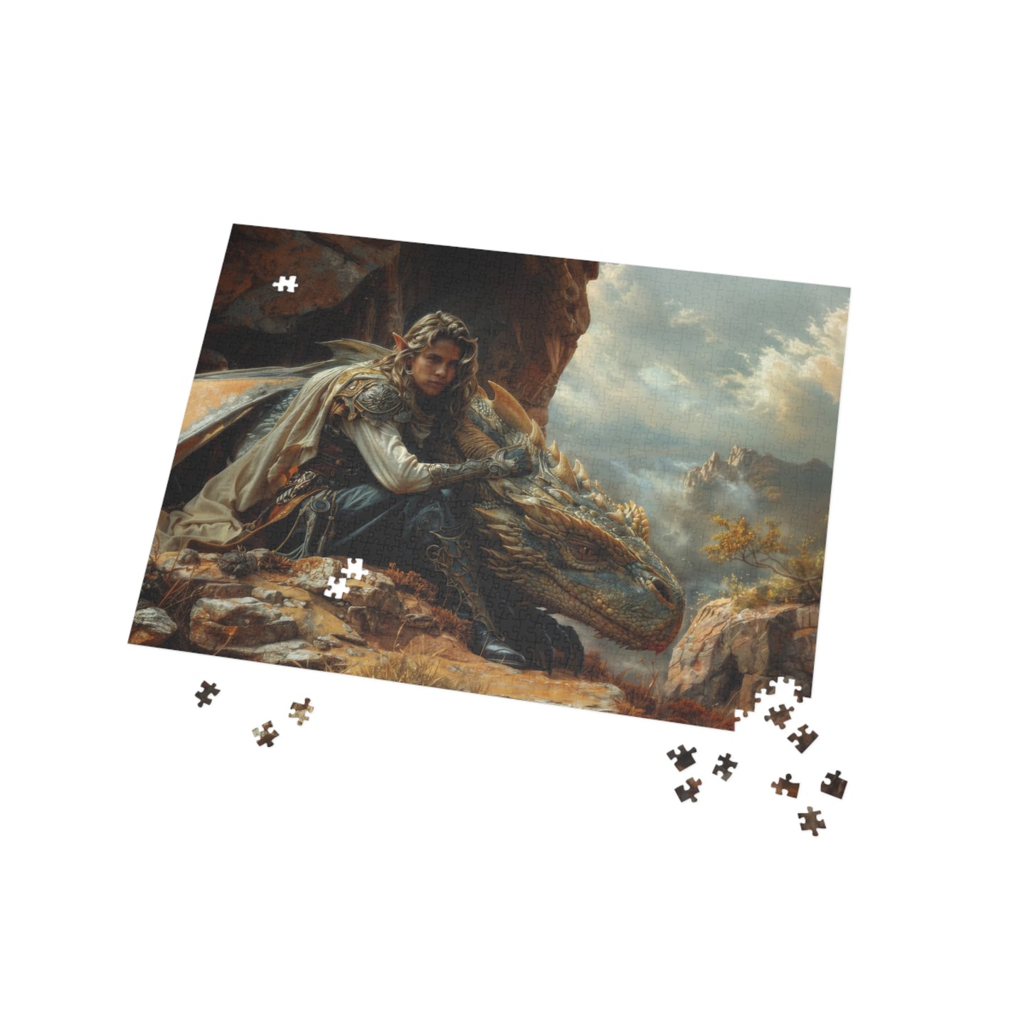 "Clifftop Contemplation" Puzzle (500, 1000-Piece)