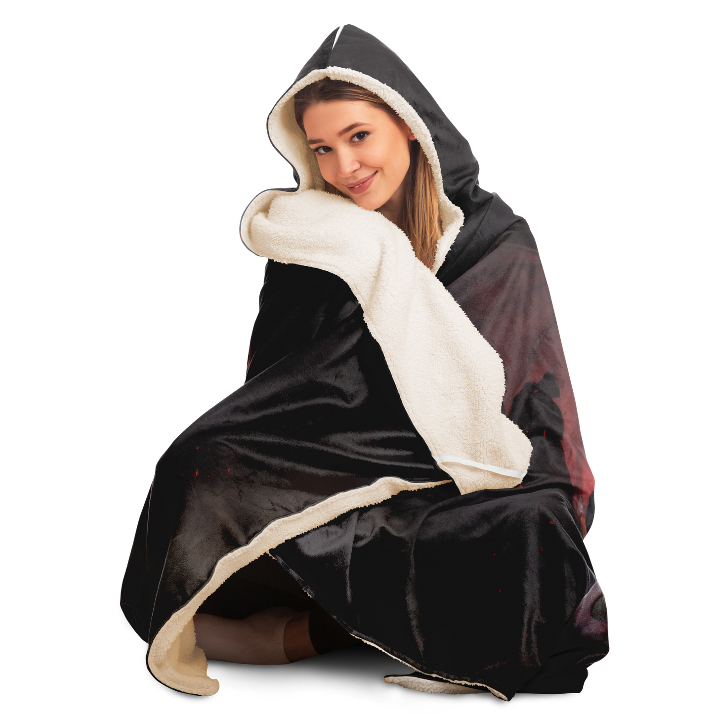 Winged Nightmare Hooded Blanket