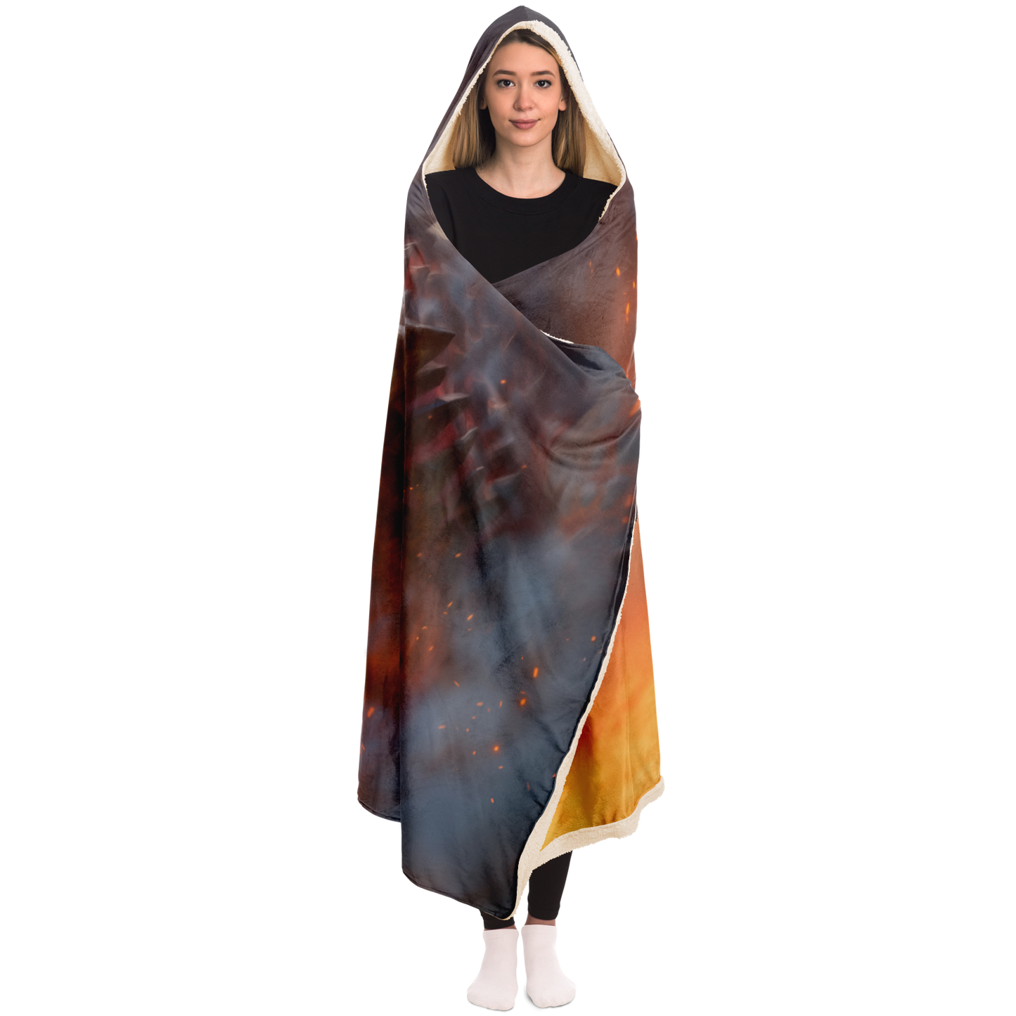 I Am Fire Hooded Blanket