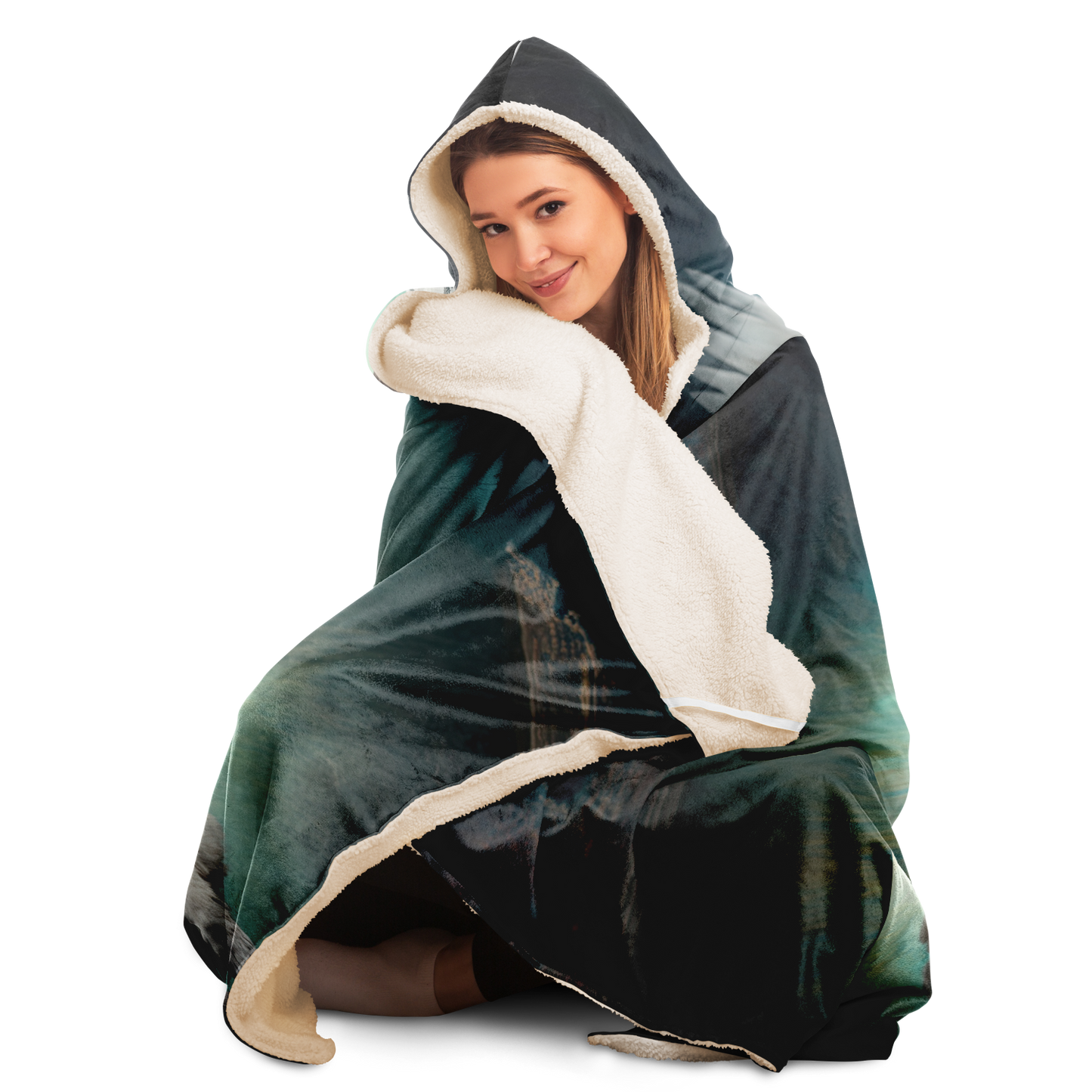 Angel Dog Hooded Blanket