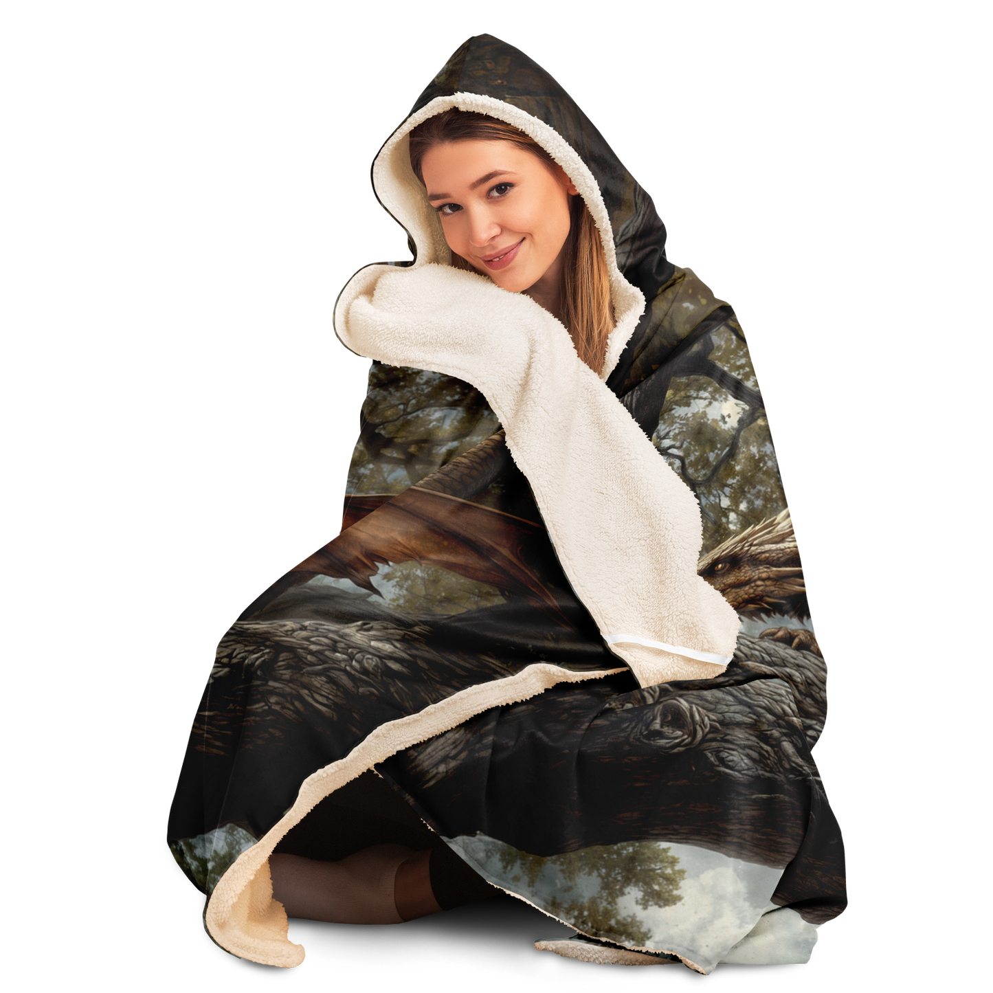 Rest Between Realms Hooded Blanket