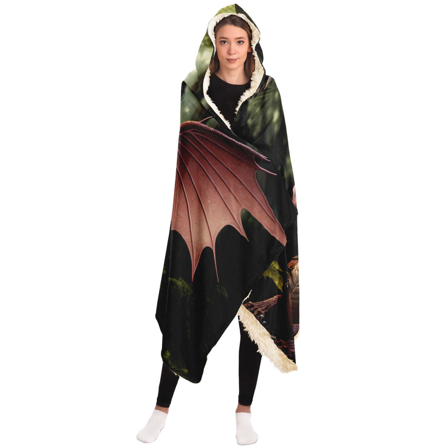 Dragon Fairy Scout  Hooded Blanket