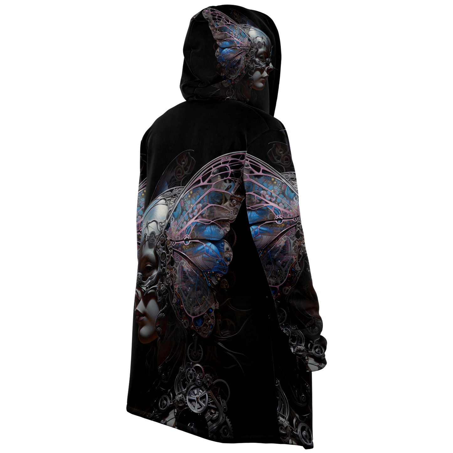 Cybernetic Butterfly Microfleece Cloak