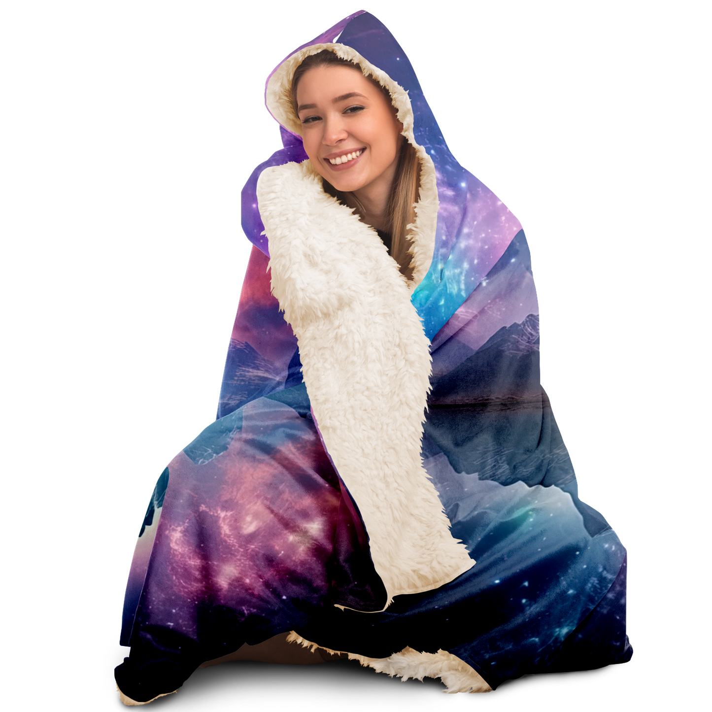 Space Holiday Hooded Blanket