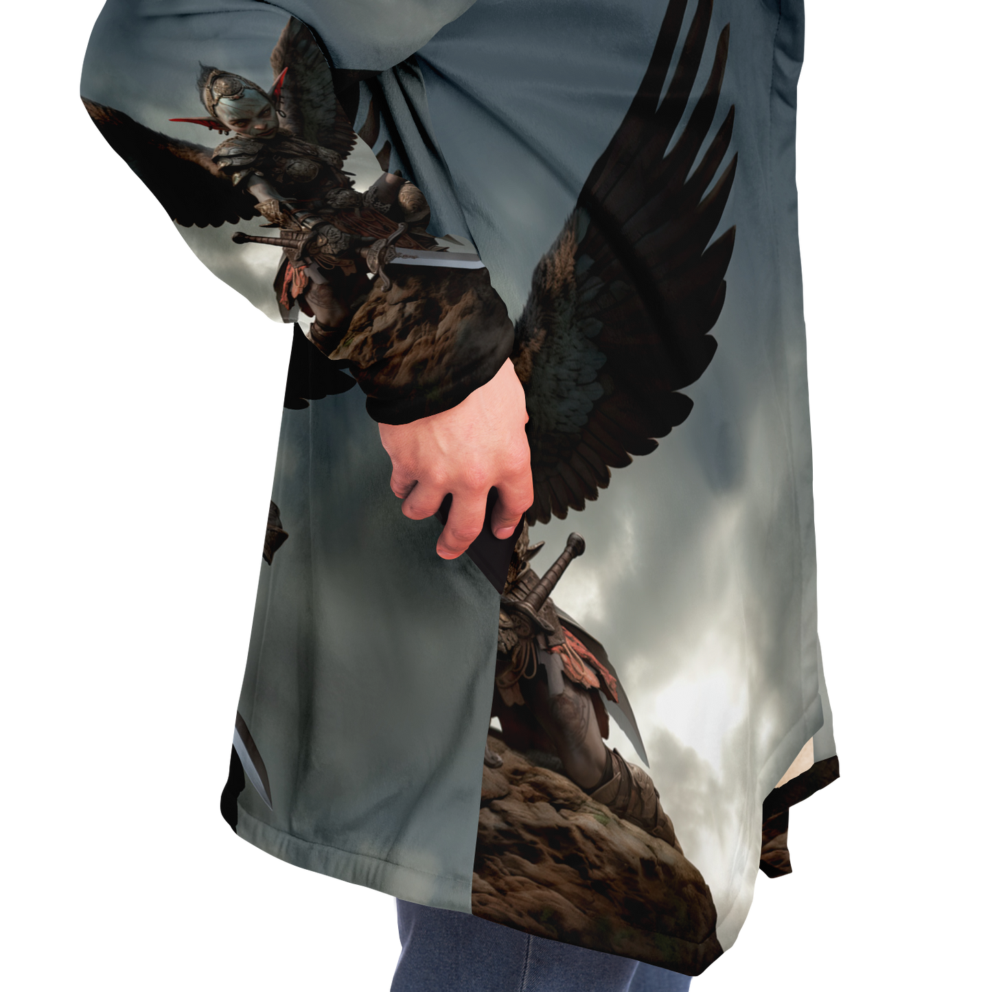 Goblin Harpy Queens Gaurd Microfleece Cloak