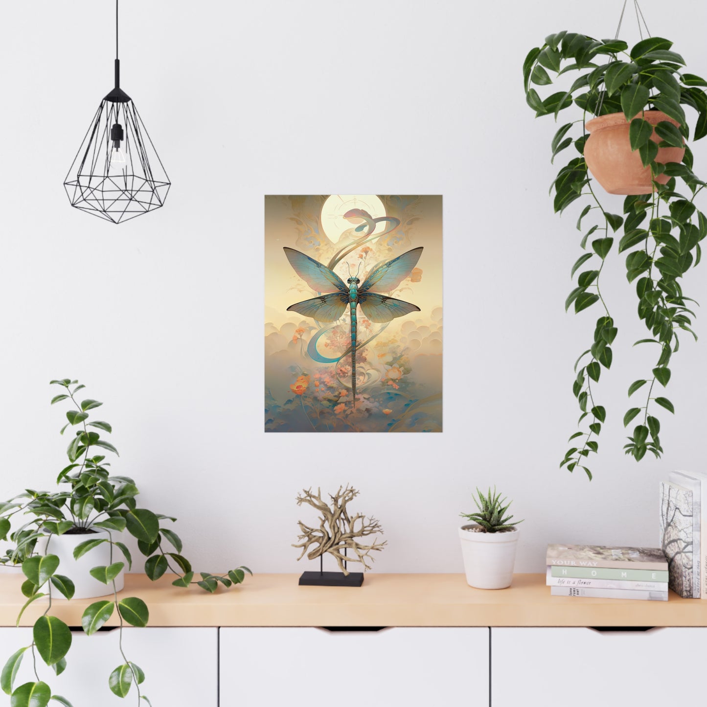 "Zen Dragonfly" Poster - Print