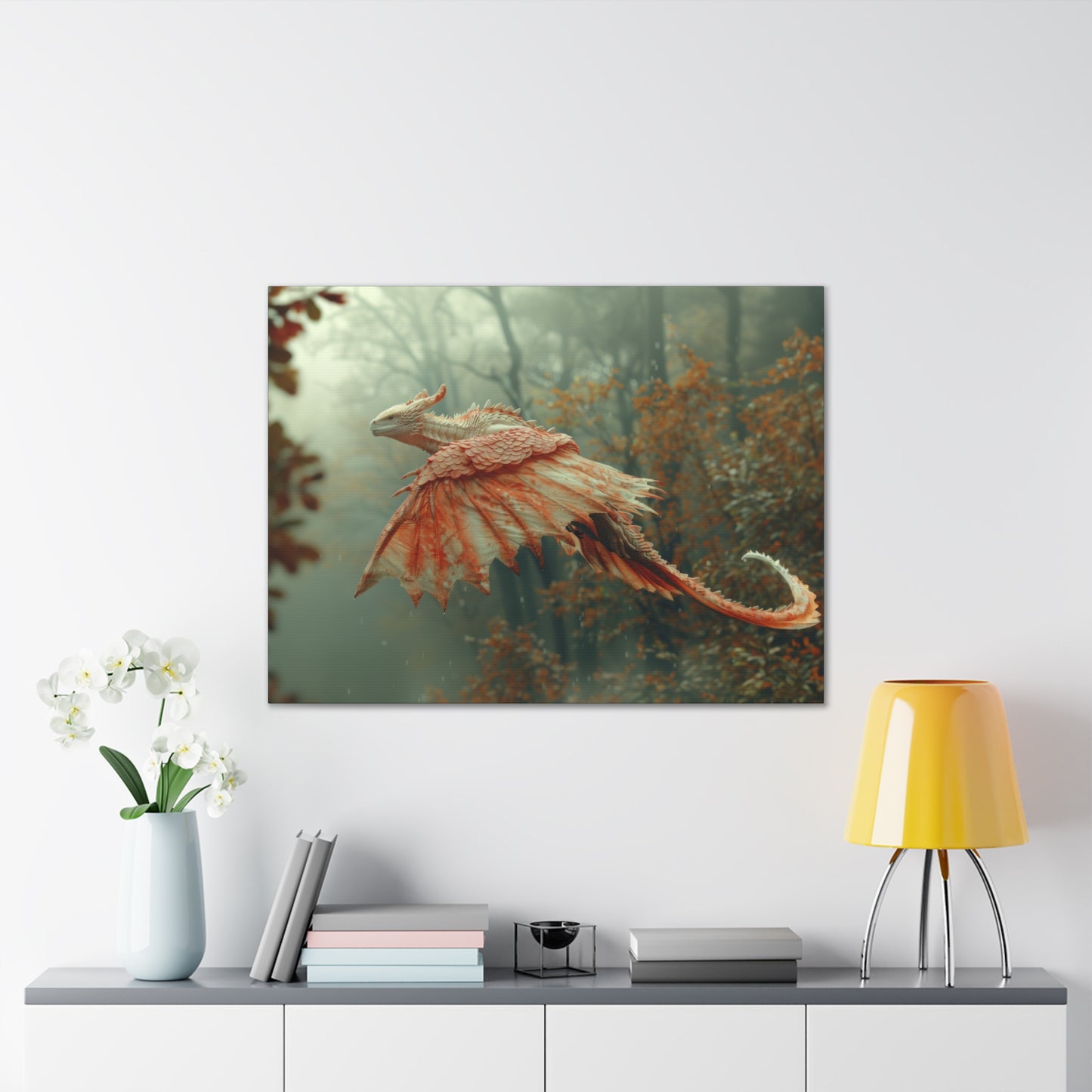 "Dragons Flight"  Canvas Stretched, 0.75" - Print