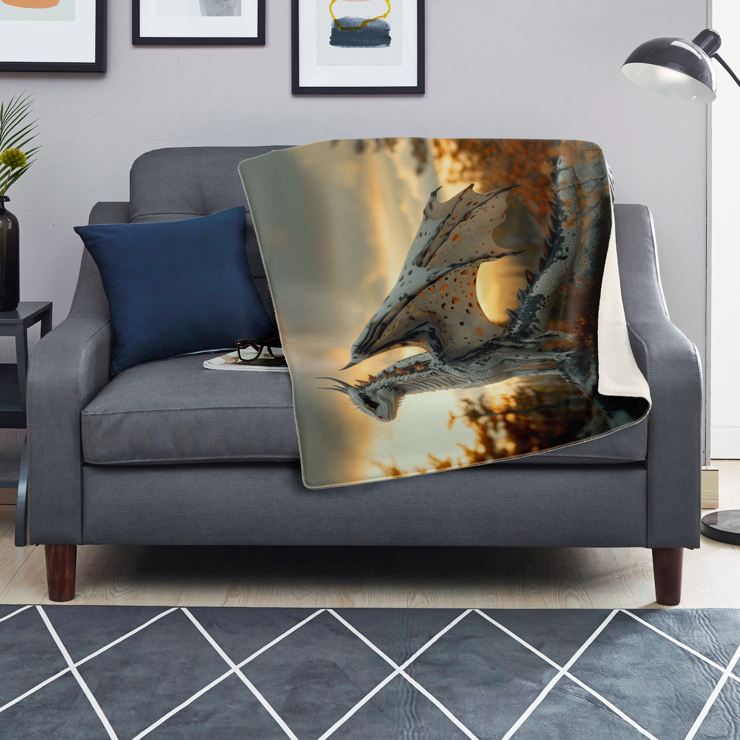 Dawnbringer Drake Premium Microfleece Blanket