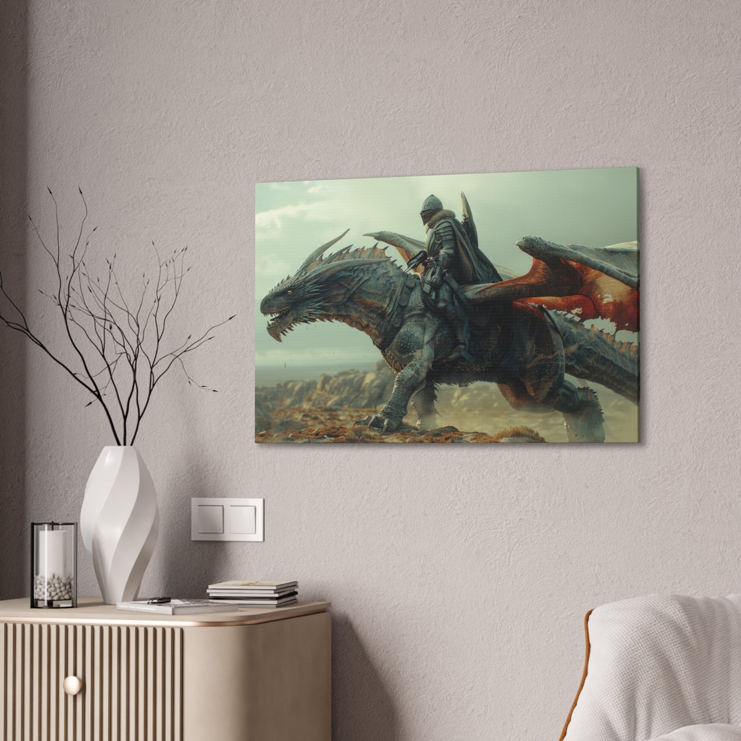 "Dragon Captain"  Canvas Stretched, 0.75" - Print