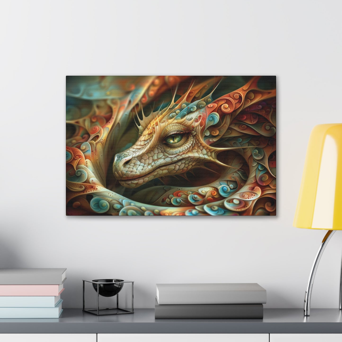 "Spiralwyrm"  Canvas Stretched, 0.75" - Print