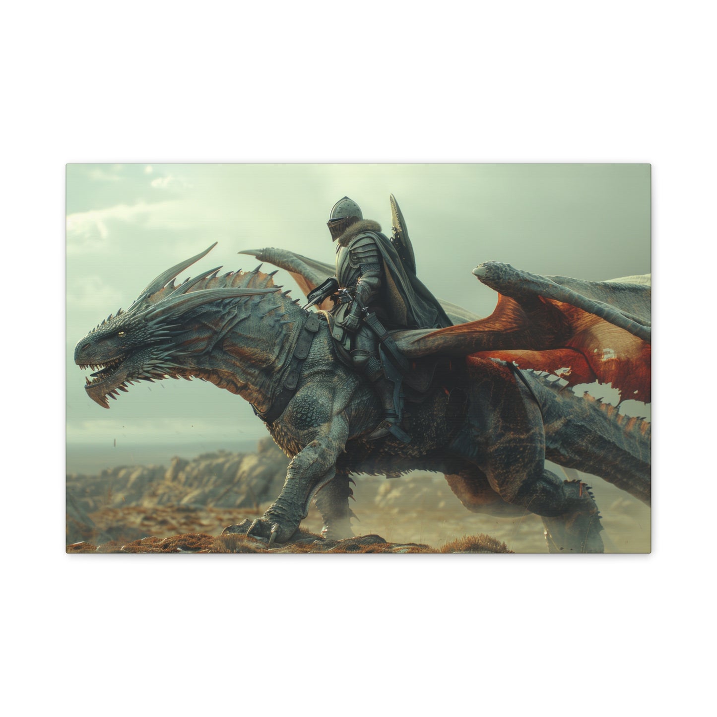 "Dragon Captain"  Canvas Stretched, 0.75" - Print