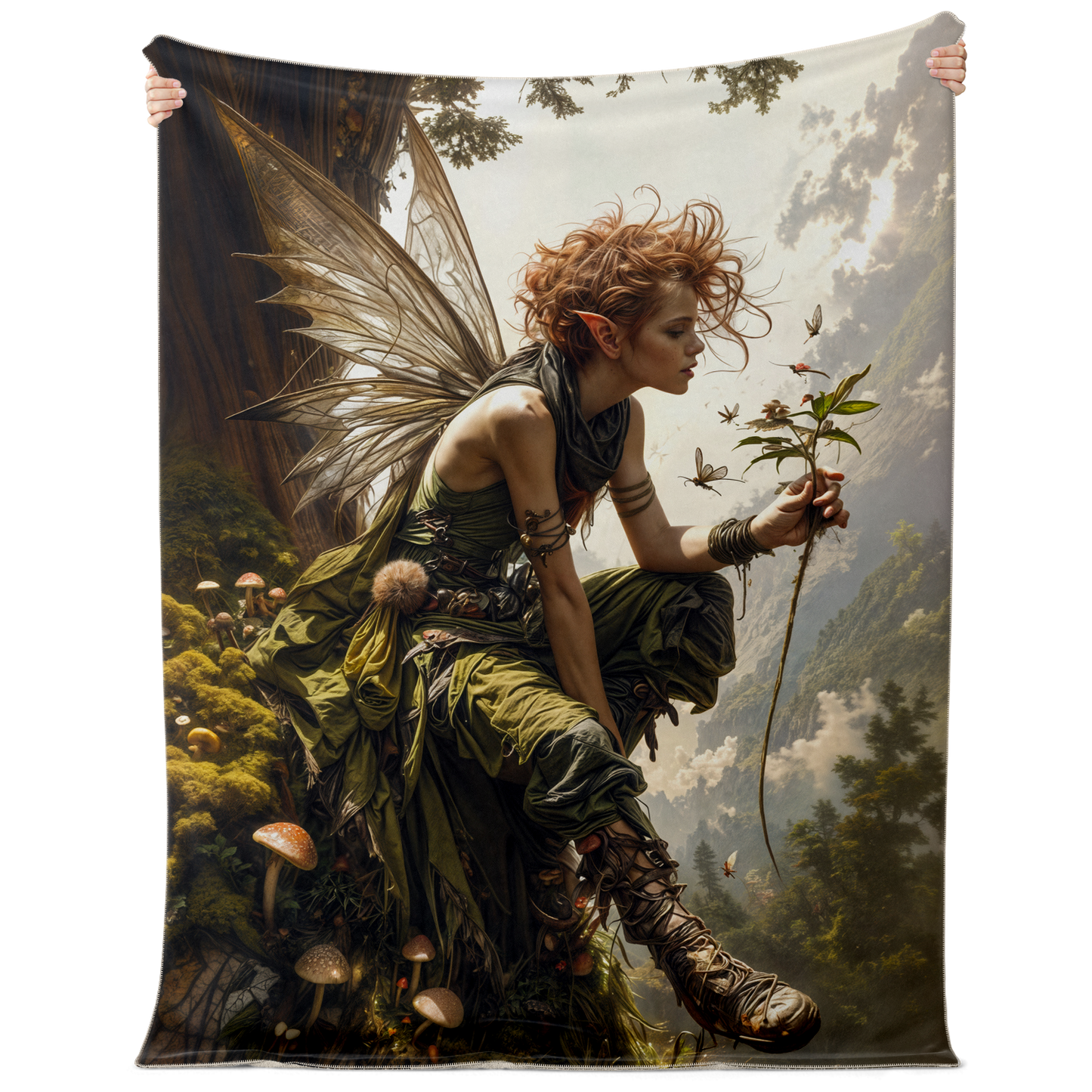 The Woodland Muse Premium Microfleece Blanket