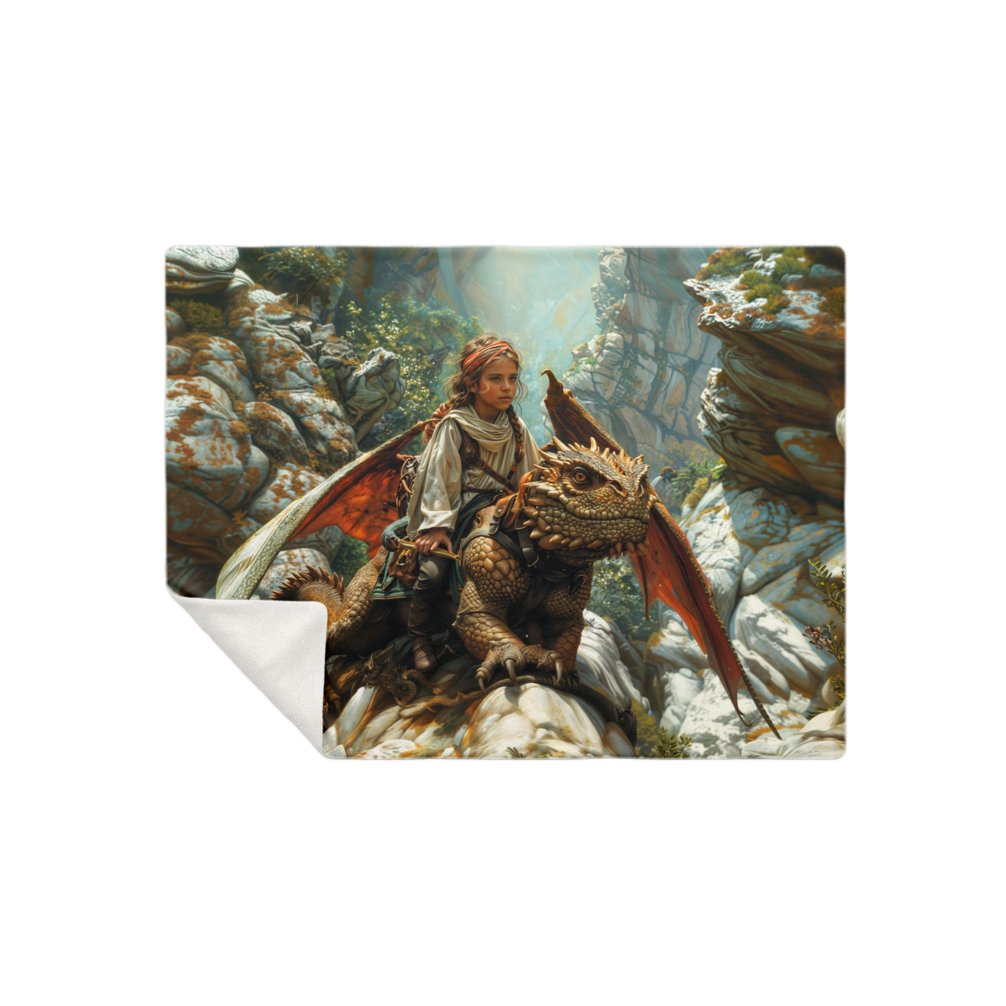 The Dragons Apprentice Premium Microfleece Blanket