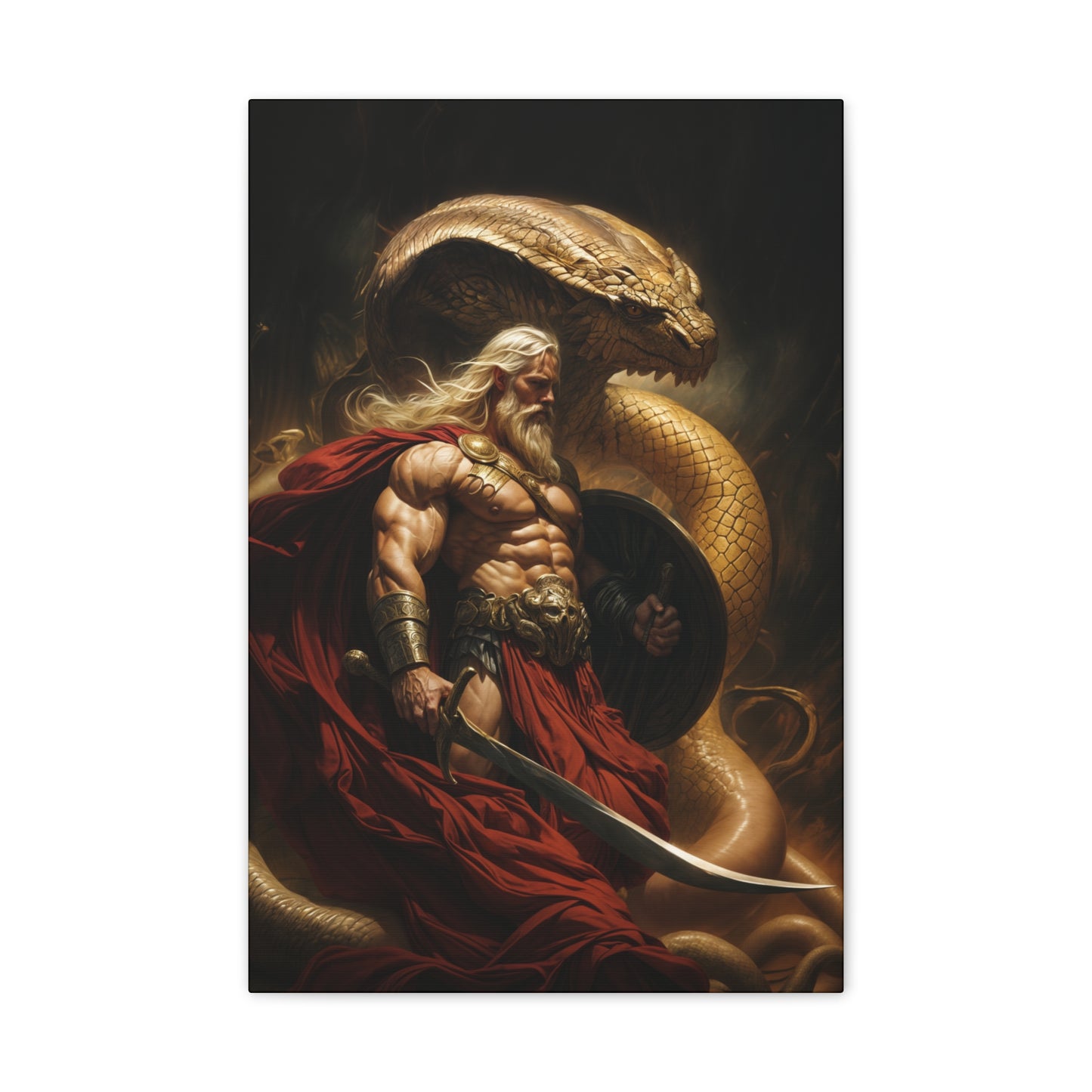 "Serpent King" Canvas Stretched, 0.75" - Print