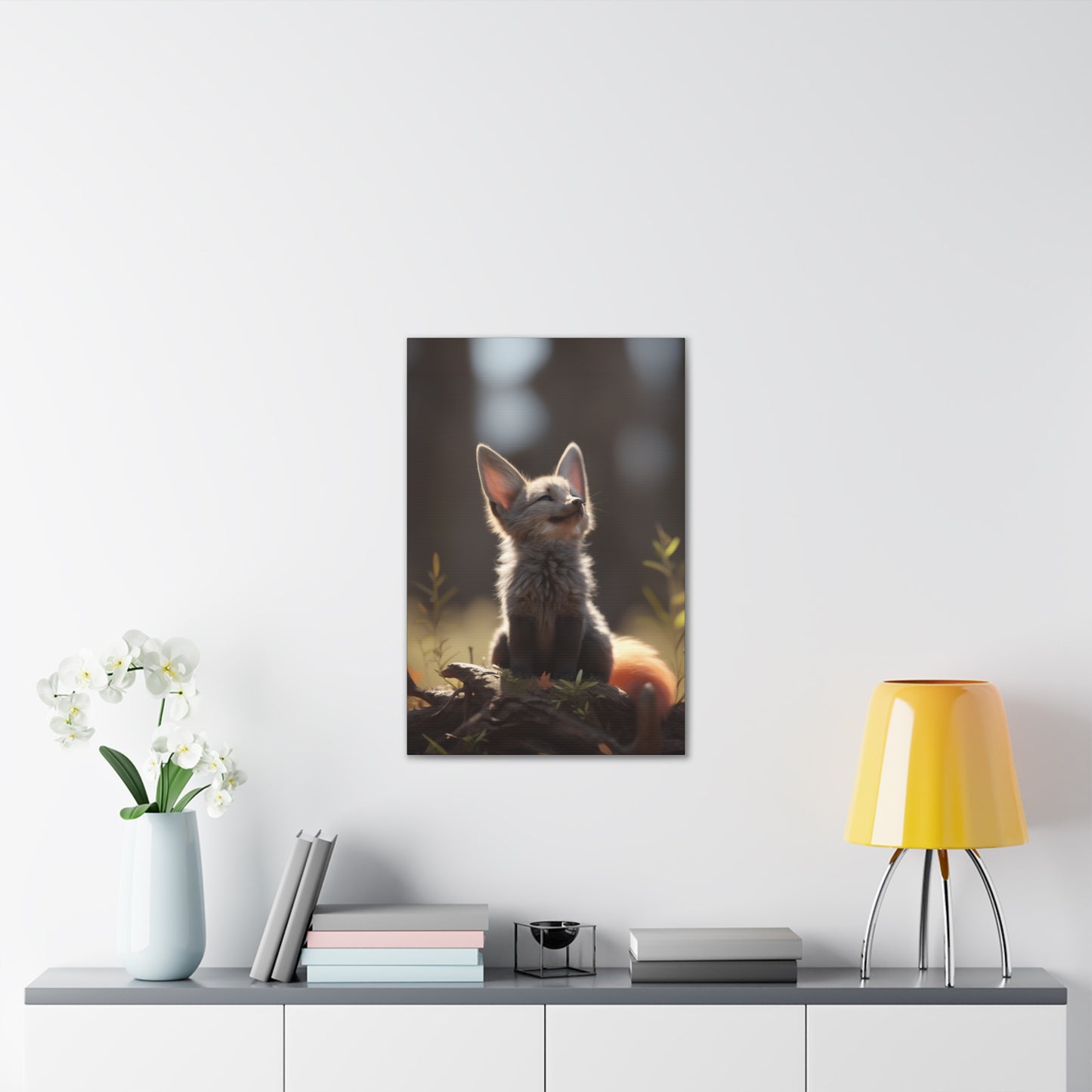 "Dawn Fox" Canvas Stretched, 0.75" - Print