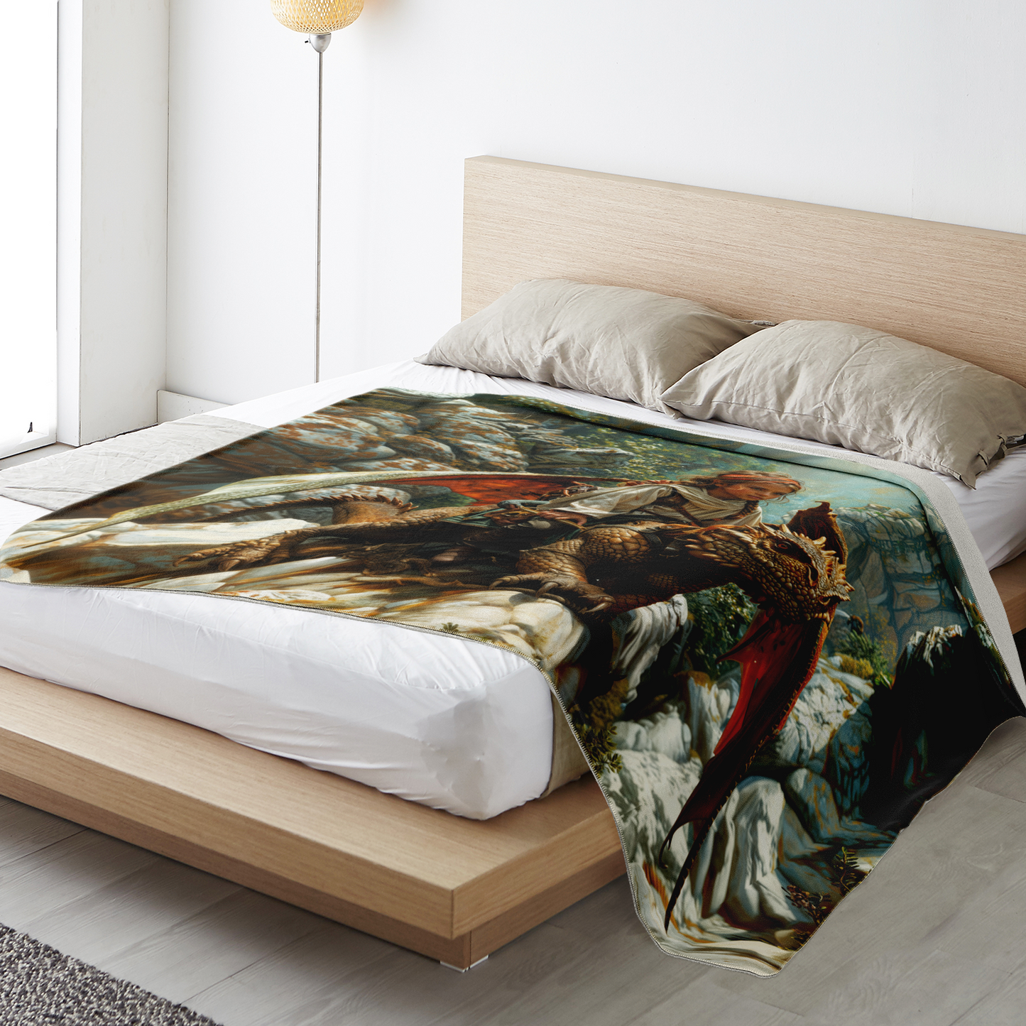 The Dragons Apprentice Premium Microfleece Blanket