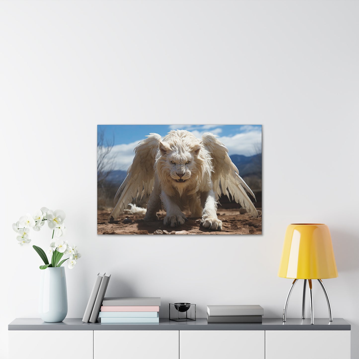 "Albino Skyroar"  Canvas Stretched, 0.75" - Print