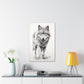 "Wolf Sketch" Canvas Stretched, 0.75" - Print