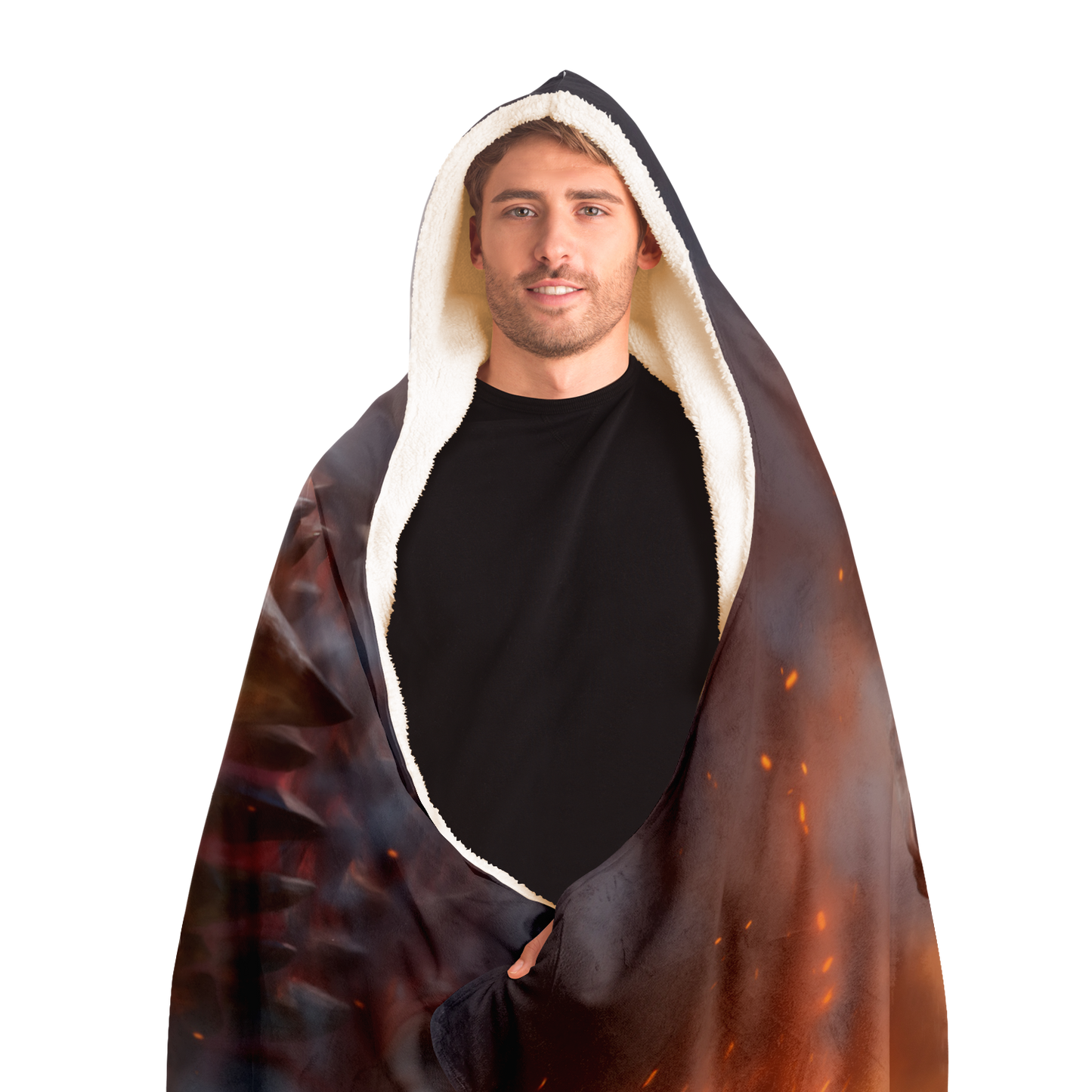 I Am Fire Hooded Blanket