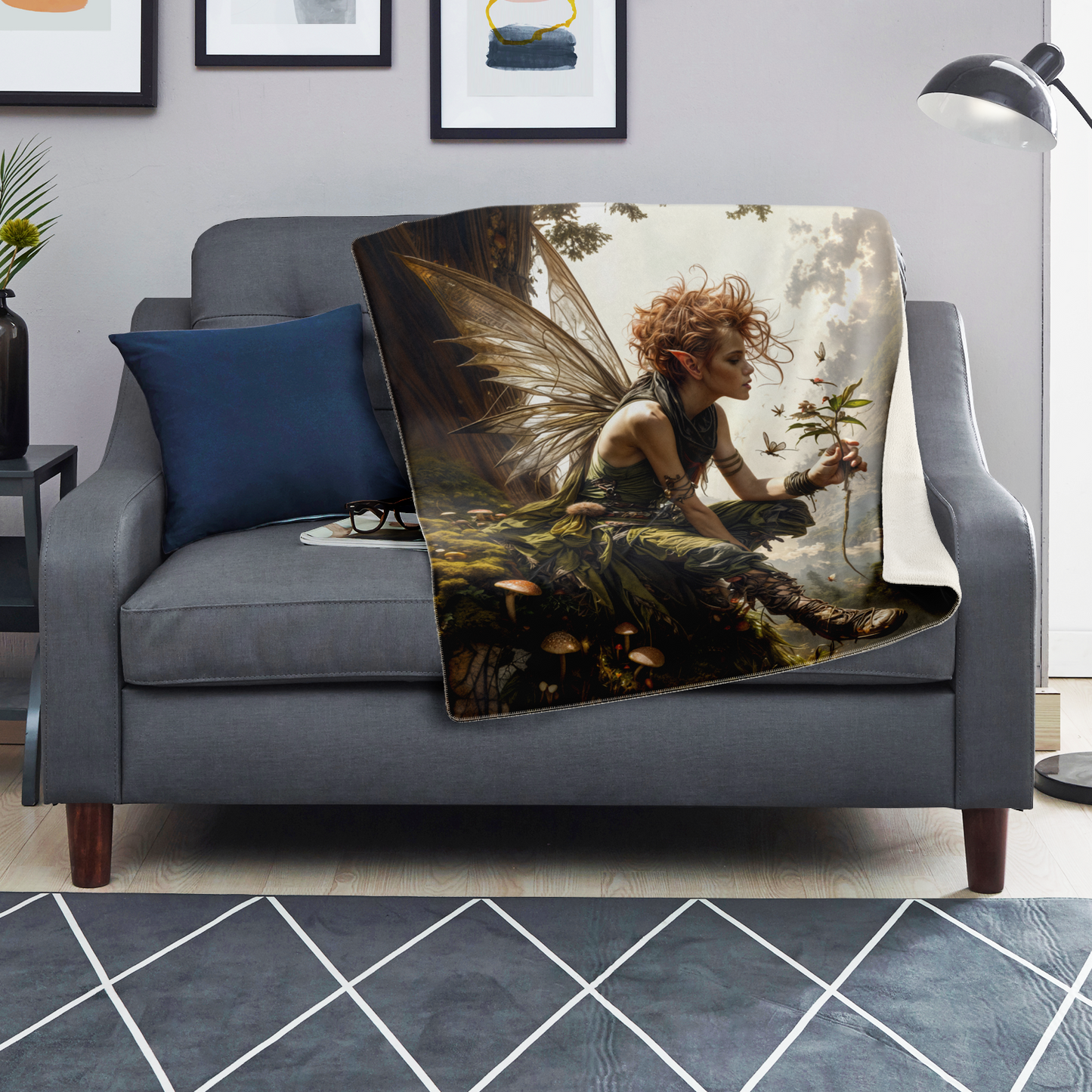 The Woodland Muse Premium Microfleece Blanket