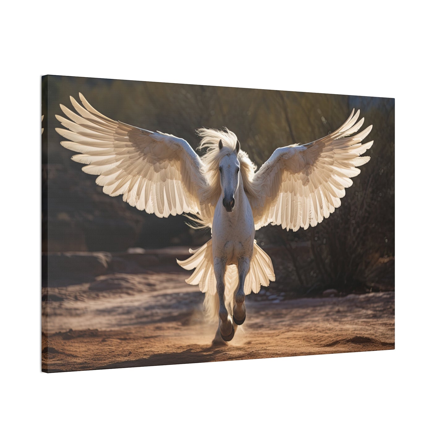 "Pearl Pegasus"  Canvas Stretched, 0.75" - Print