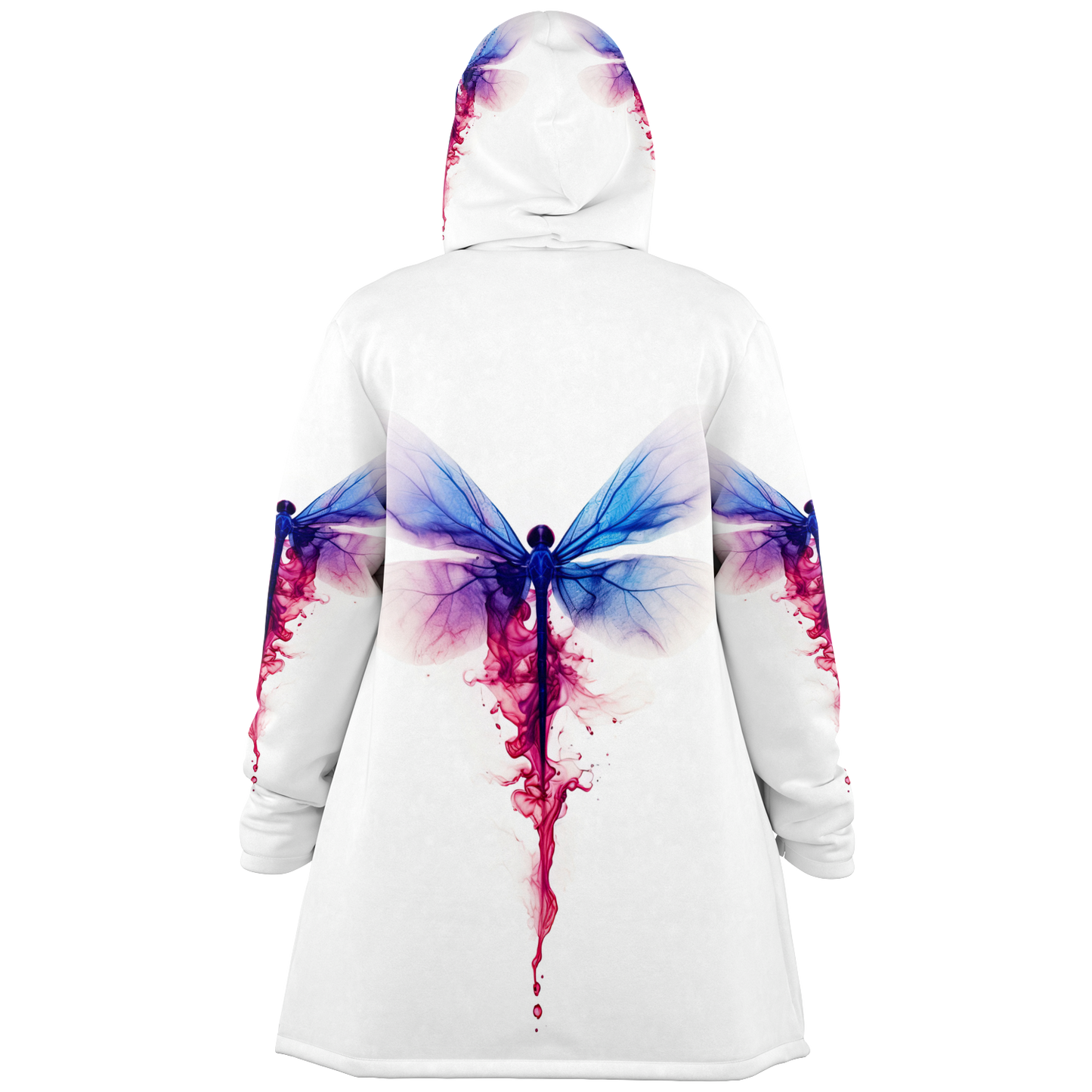 Inkblot Dragonfly Microfleece Cloak