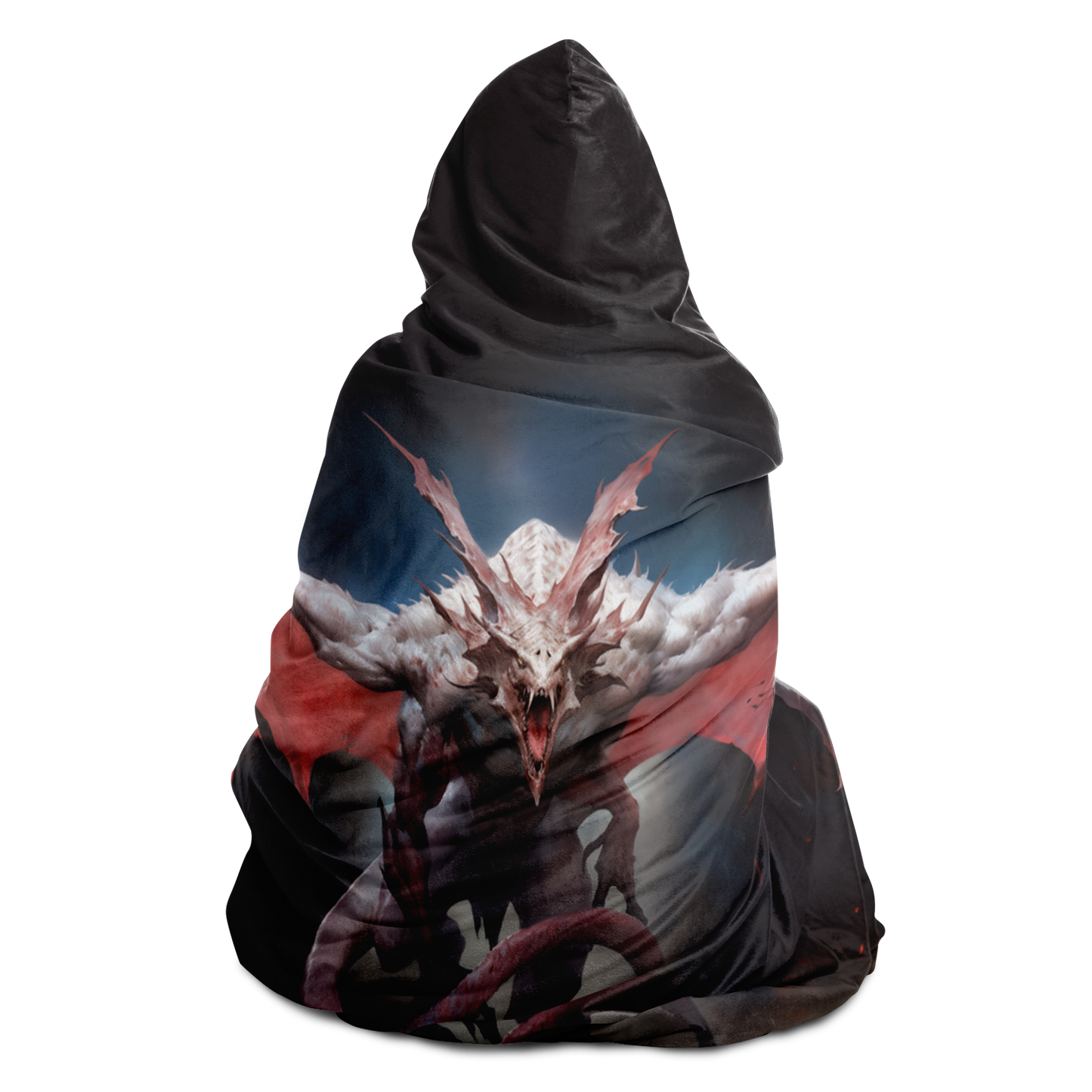 Winged Nightmare Hooded Blanket