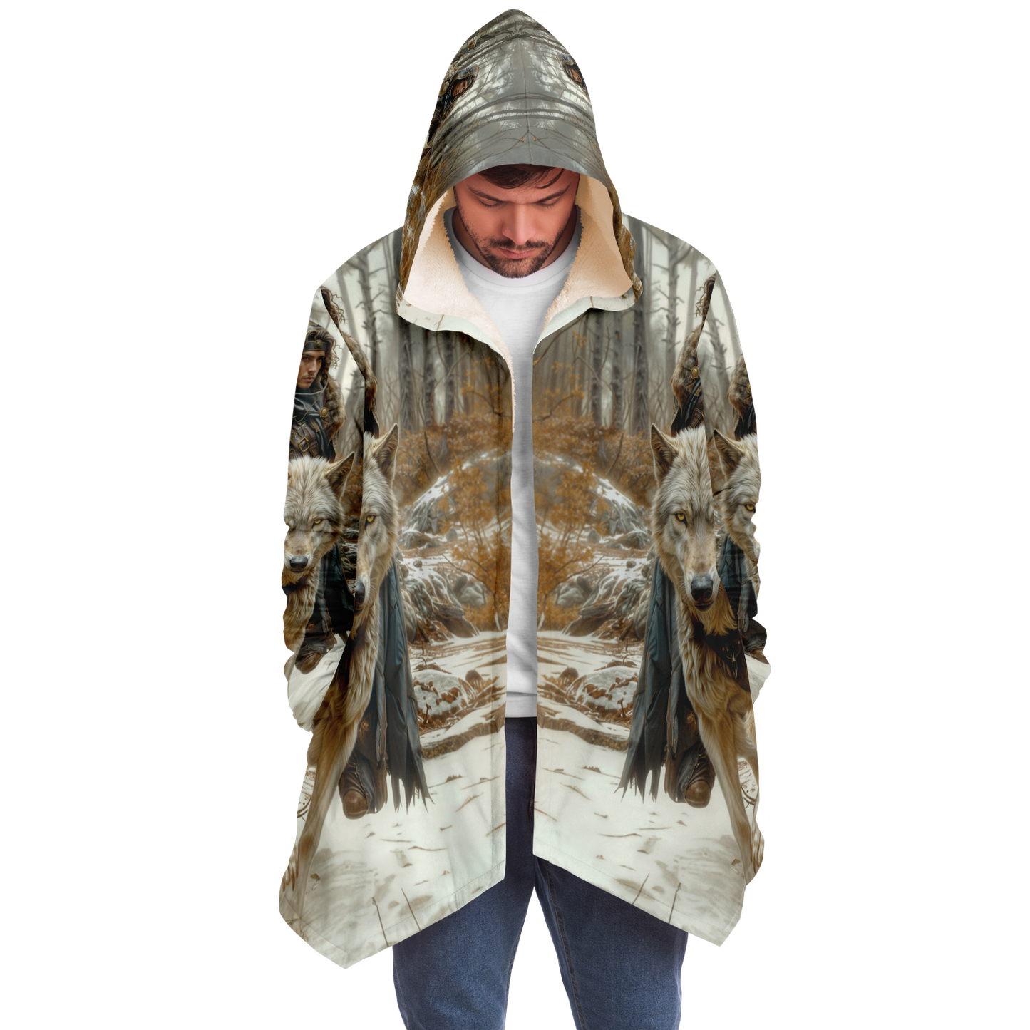 Wolf Rider Microfleece Cloak