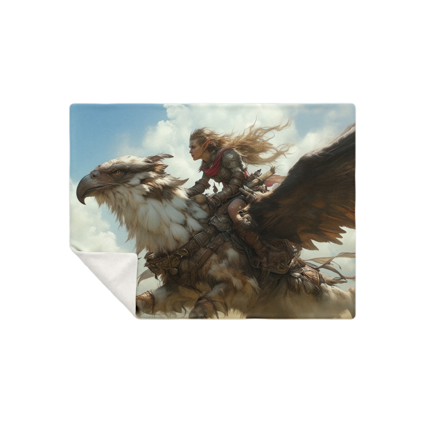 Griffin Rider - Premium Microfleece Blanket