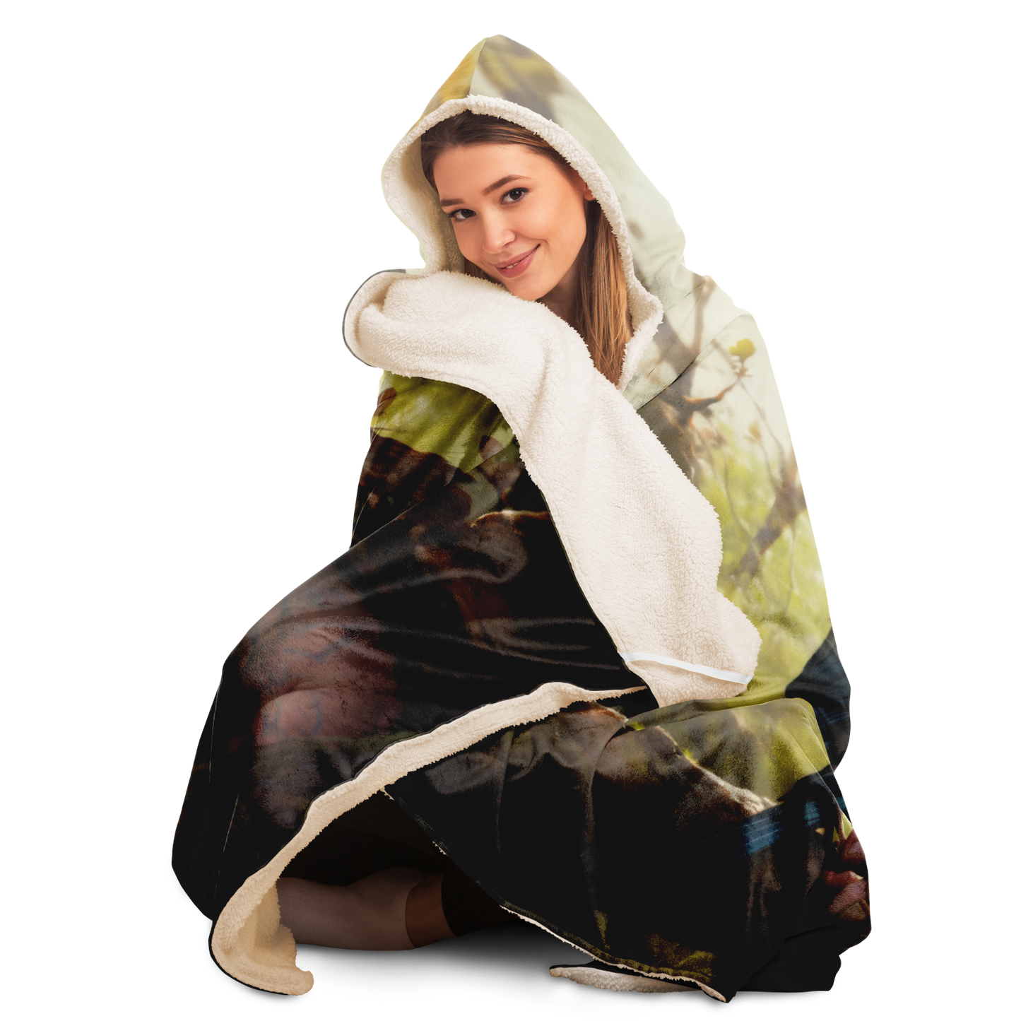 Feathered Jester Hooded Blanket