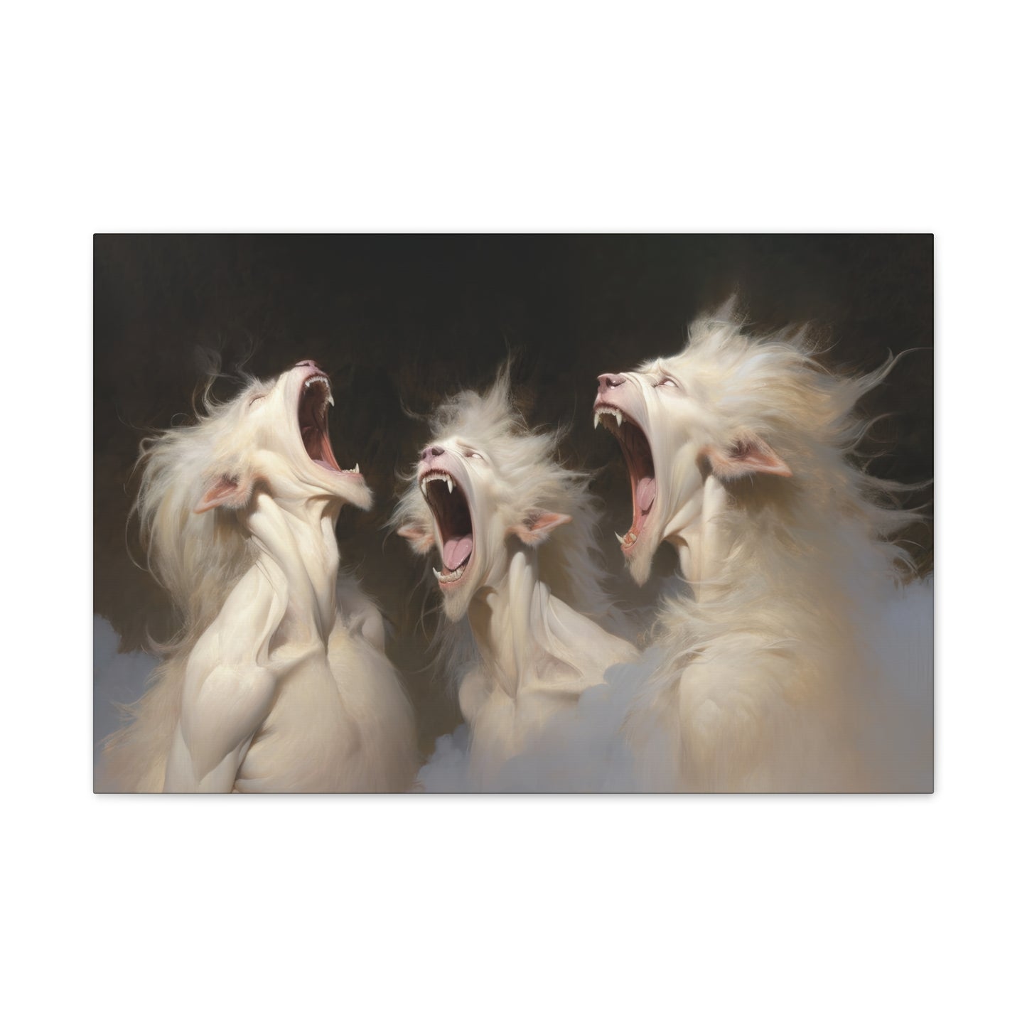 "Albino Werewolf Chorus"  Canvas Stretched, 0.75" - Print