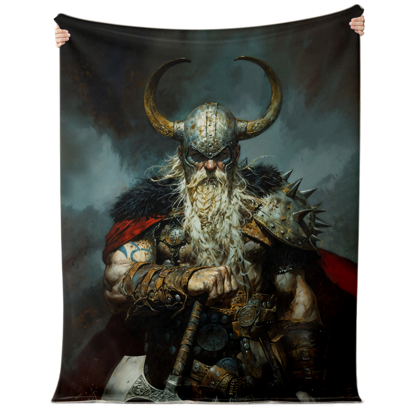 Battleworn Berserker Premium Microfleece Blanket