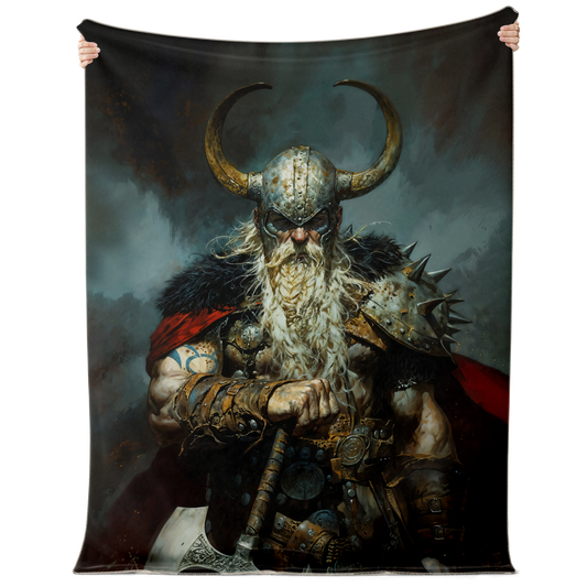 Battleworn Berserker Premium Microfleece Blanket