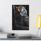 "Tiger Samurai" Canvas Stretched, 0.75" - Print