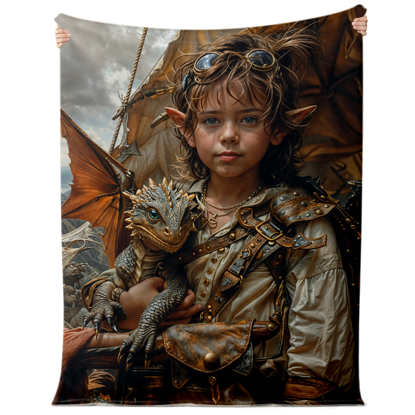 Premium Microfleece Sky Pirate Cadets Blanket