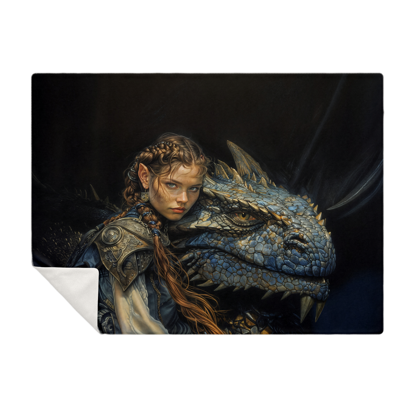 Bond Of The Dragonrider Premium Microfleece Blanket